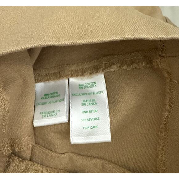 Lilly Pulitzer Sailor Wide Leg Khaki Tan Gold Button Front Pants Size Women's 2 - Picture 5 of 5